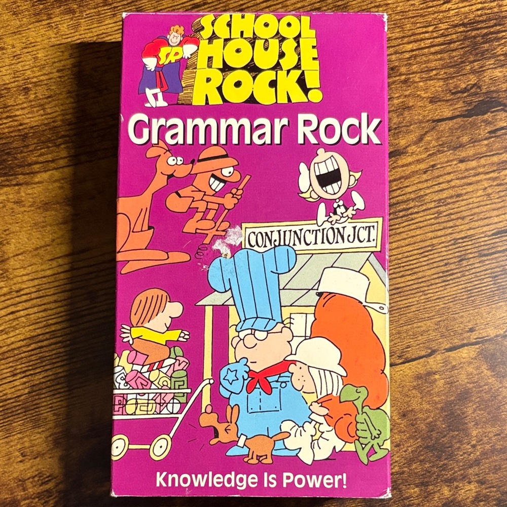 🛑LAST CHANCE🛑Schoolhouse Rock Grammar Rock VHS BUY NOW